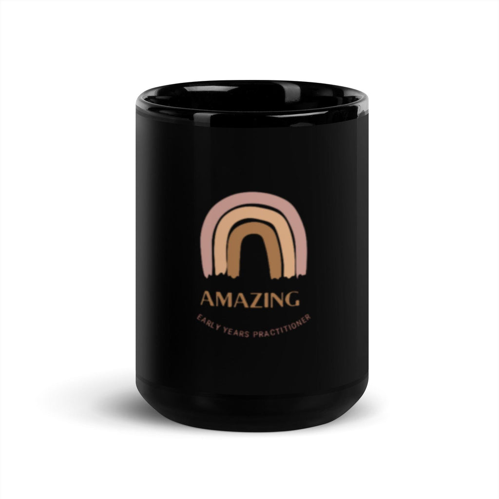Early Years Practitioner Black Glossy Mug