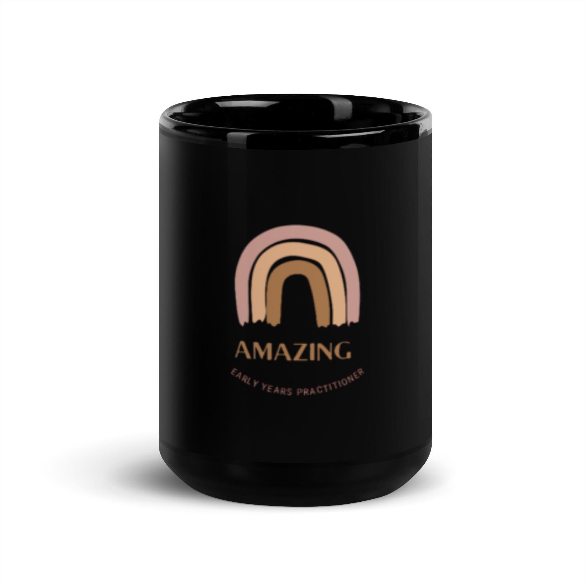 Early Years Practitioner Black Glossy Mug