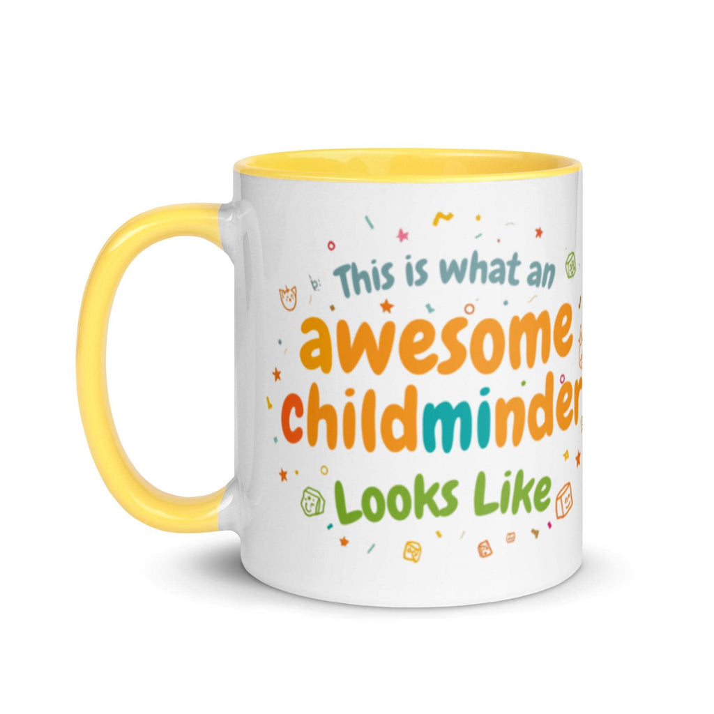Awesome Childminder Mug with Colour Inside