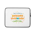 Awesome Childminder Laptop Sleeve