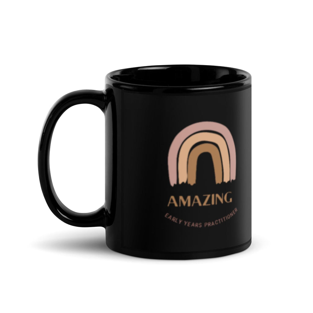 Early Years Practitioner Black Glossy Mug