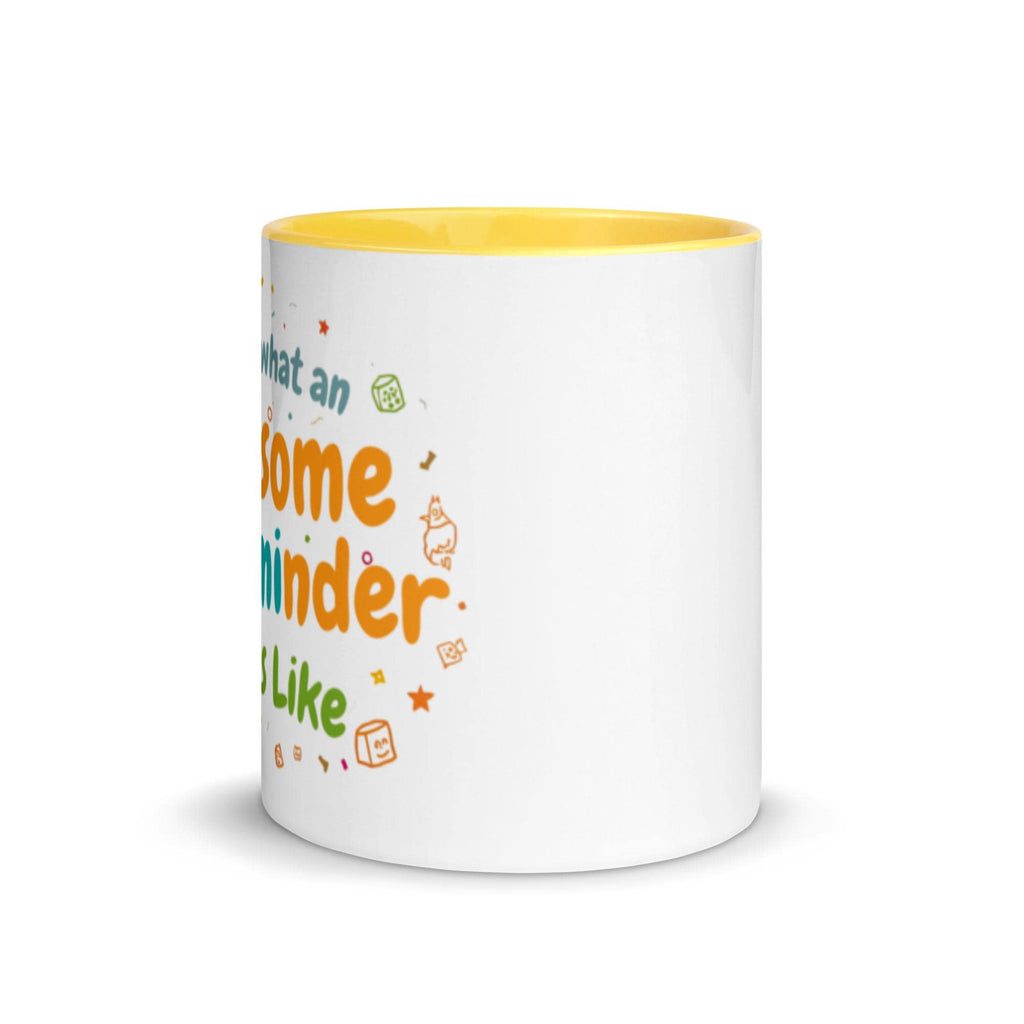 Awesome Childminder Mug with Colour Inside