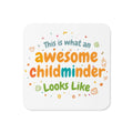 Awesome Childminder Cork-back coaster