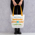 Childminder Tote Bag: Trendy Polyester Carry-All