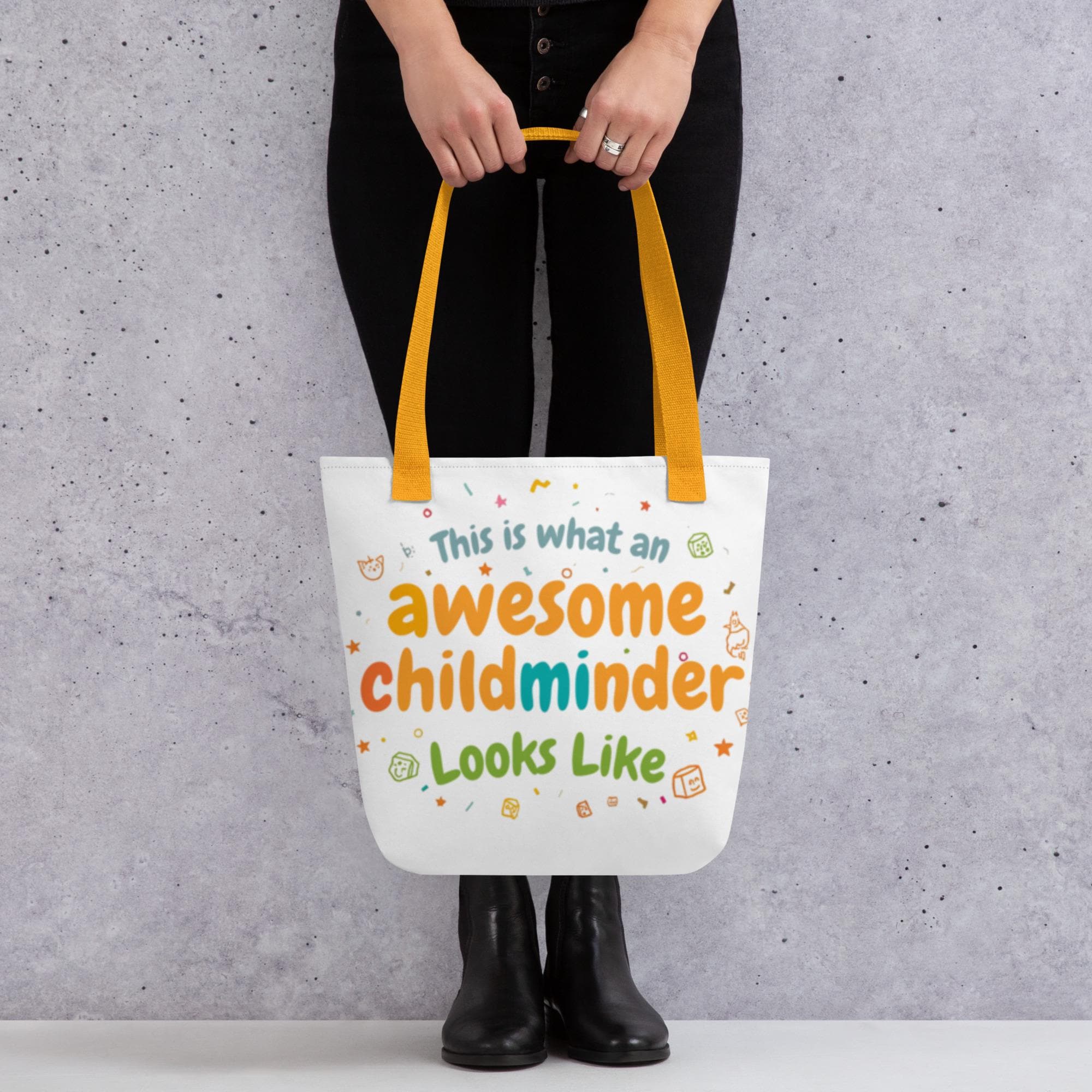 Childminder Tote Bag: Trendy Polyester Carry-All